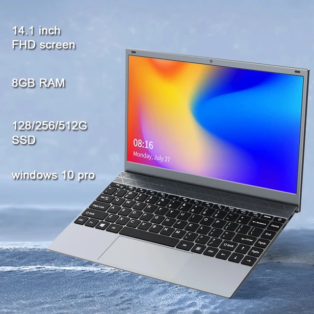 14.1 Inch 8GB DDR4 RAM Student Computer Intel Processor Bluetooth WiFi Windows 10 laptop Full Size Keyboard Student Notebook 1
