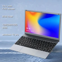 Ноутбук 14,1 дюйма, 8 ГБ ОЗУ DDR4, студенческий компьютер, Intel процессор, Bluetooth, Wi-Fi, Windows 10, полноразмерная клавиатура, студенческий ноутбук
