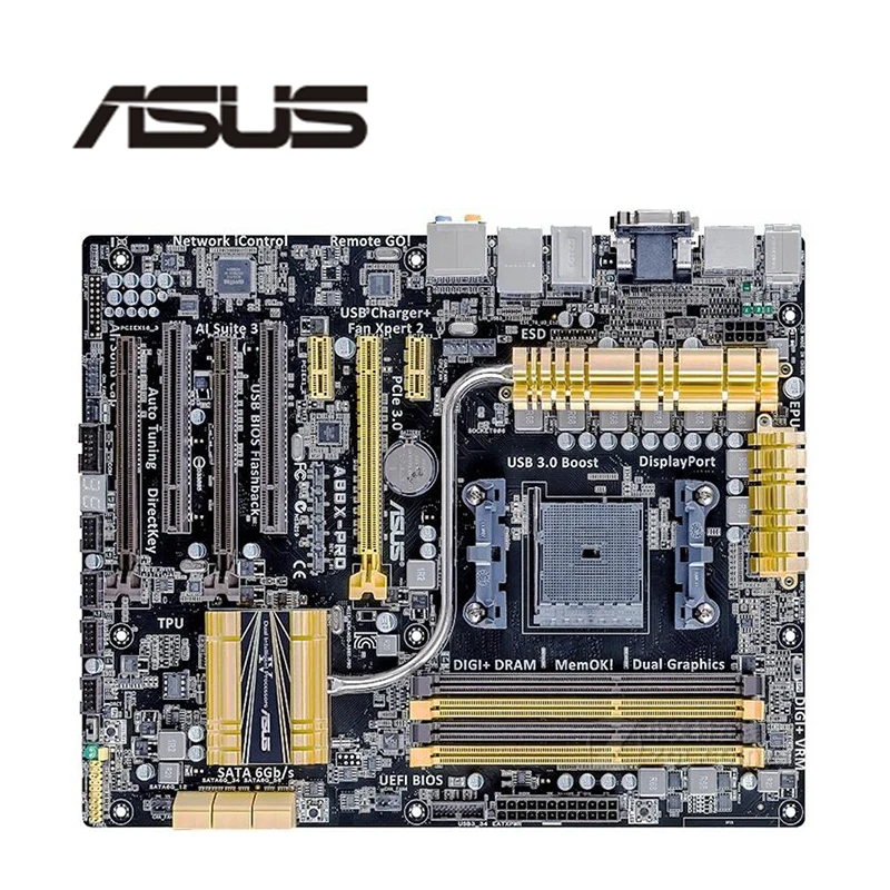 Для ASUS A88X-PRO материнская плата FM2 + DDR3 для AMD A88XM A88 оригинальная настольная SATA III