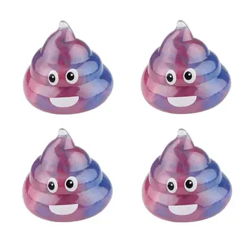 

4PCS Cute Poop Shaped Slime Colourful Mud Modeling Clay Stress Relief Diy Putty Mud Creative Children Intelligent Toys