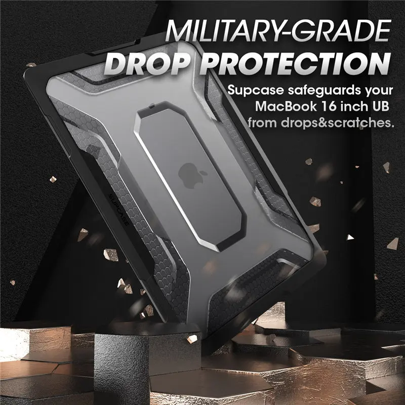  For MacBook Pro 16 Case A2141 (2019 Release) Slim Rubberized TPU Bumper Cover with Keyboard Skin Co
