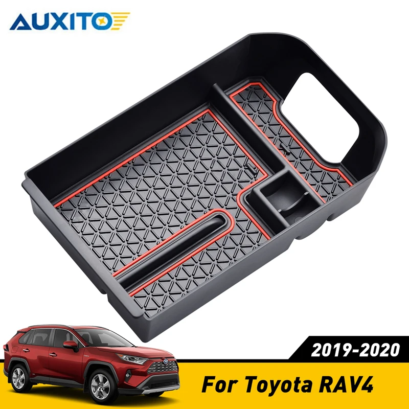 Car Central Armrest Box for Toyota RAV4 2019 2020 XA50 RAV 4 Accessories Stowing Tidying Center Console Organizer Car Styling