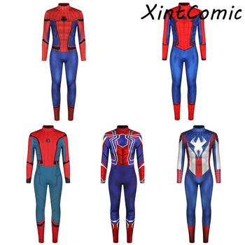 

Spider Man Peter Parker Cosplay Costume Zentai Spiderman Superhero Spider Man Bodysuit Suit Jumpsuits Halloween Costumes