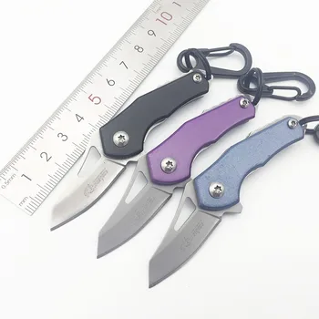 

SR SR093 Small Pocket Folding Knife EDC Keychain Cutting Tool Key Chain Knives Mini Easy Carry Outdoor Camping Portable Knife