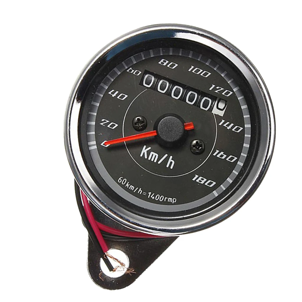 Black LED Speedometer Odometer Mechanical Multifunction Fuel Level Gauge