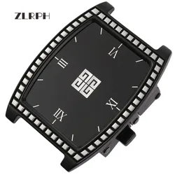 Zlrph novo cinto de grife para homens, fivela automática de metal para homens, acessórios de vestuário, fivela de cinto de moda de luxo