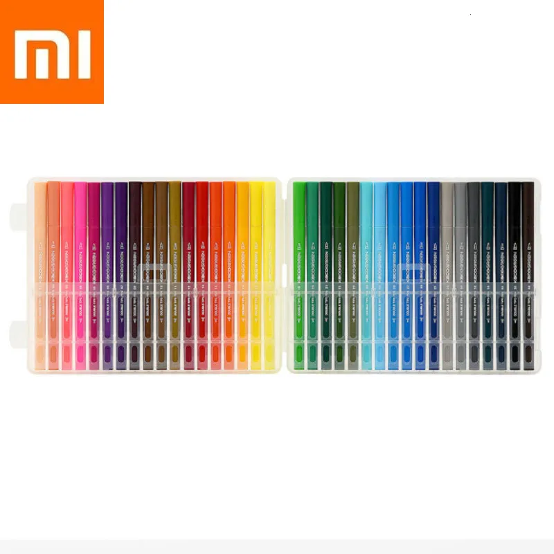 

36 Colorful Xiaomi 36 Colors Double Head Watercolor Pen Set Double Head Painting Easy Washing Xiomi Double Head Watercolor Pen