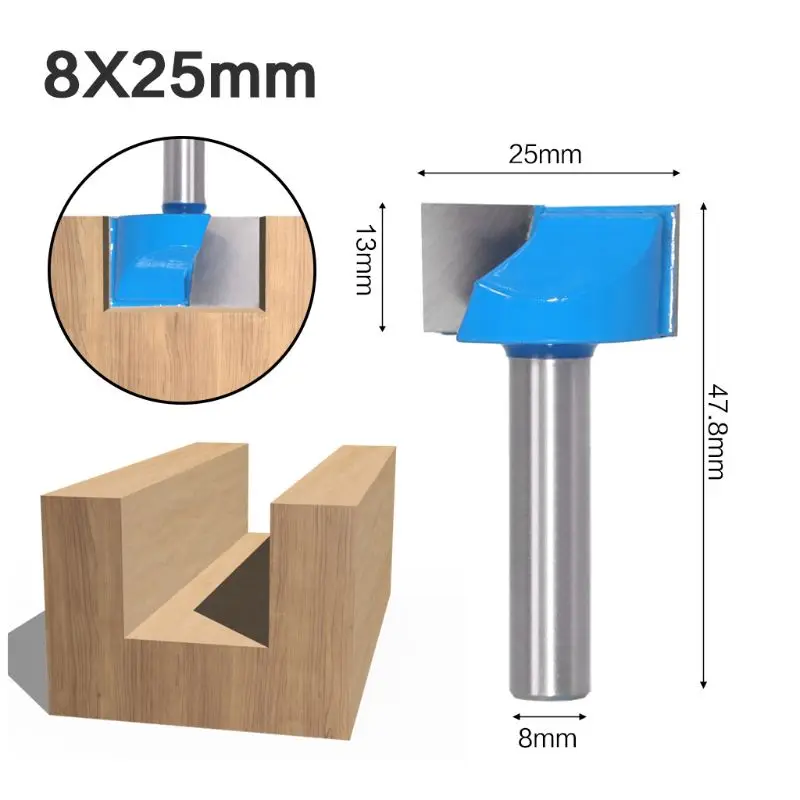 

5pcs/set 8mm Shank Cleaning Bottom Engraving Solid Carbide Router Bits Woodwork 23GB