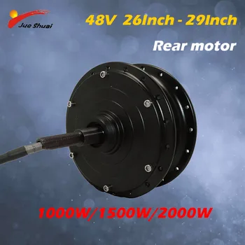

48V High Speed Brushless Hub Motor 1000W 1500W 2000W for Electric Bike 26-29Inch Rear Wheel fork 135mm E-bike Motor Waterproof