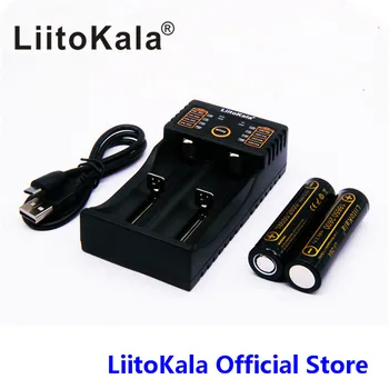 

LiitoKala Lii-202 battery charger+2pcs HK LiitoKala Lii-26A 18650 2600mah Rechargeable battery for flashlight