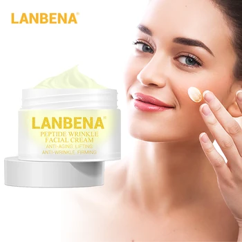 

LANBENA Peptide Anti Wrinkle Facial Cream Anti Aging Skin Whitening Lifting Firming Acne Treatment Hyaluronic Acid Snail Cream