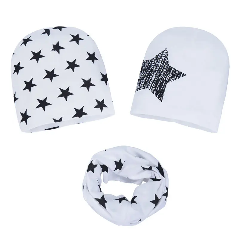 H111S White Детская зимняя шапка с шарфом, шапка для маленьких мальчиков и девочек, унисекс, набор шапочек-бини, хлопок, вязаный, для детей ясельного возраста, для мамы, папы, H109 - Цвет: H111S White