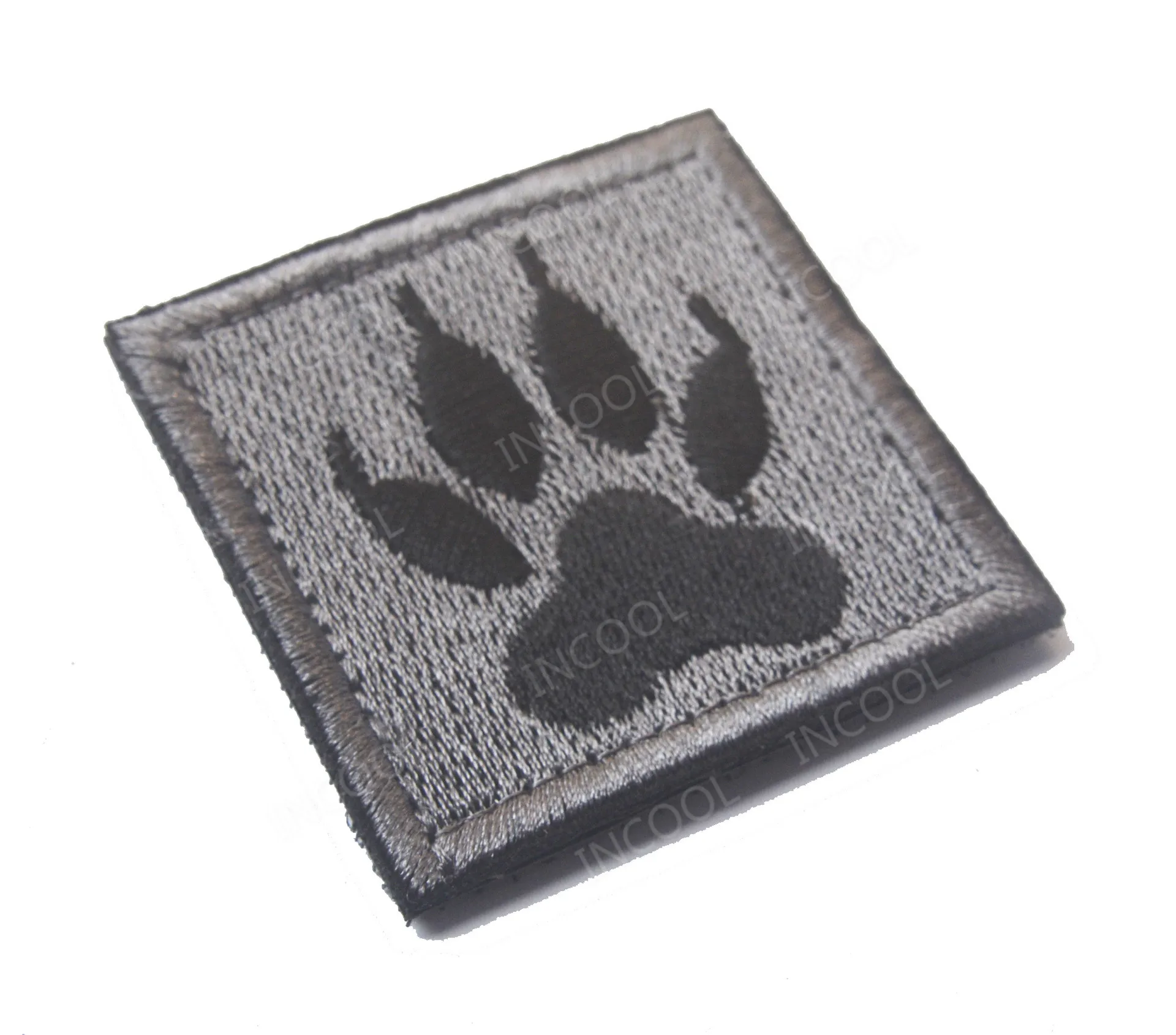 Сервис собака Рабочая тренировка K9 аппликация "собака" для шлейка для домашних животных вышитые патчи для поддержания боевого духа нашивки ПВХ вышивка значки - Цвет: Square Gray 5X5 CM