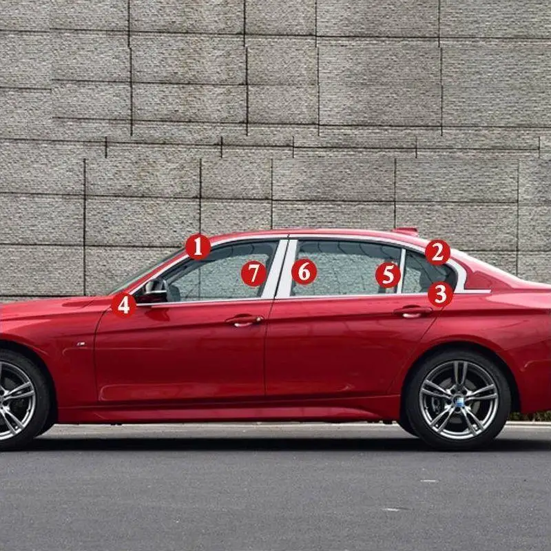 Автомобильные задние панели для кузова, модифицированные хромированные накладки для украшения автомобиля 13 14 15 16 17 для BMW 3 серии - Цвет: MODEL K