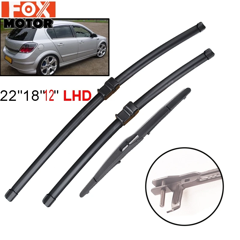Xukey LHD щетки стеклоочистителя ветрового стекла для Opel Astra H 2004-2009 Щетки Стеклоочистителя Заднего переднего стекла 2005 2006 2007 2008
