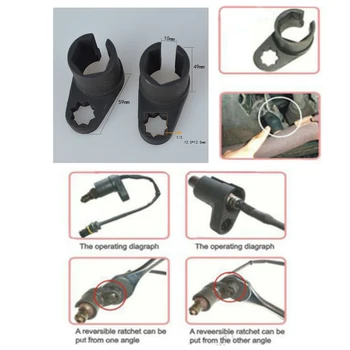 

Accessories Oxygen Sensor Socket Wrench Removal Replacement Black 59x49mm