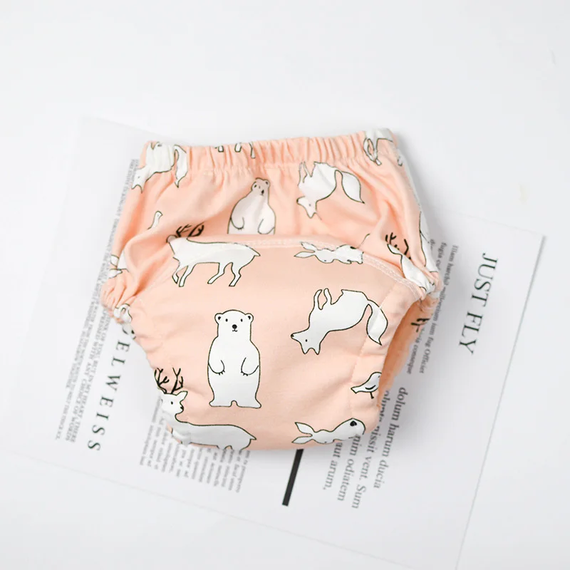 1Pcs Baby Diapers Cute Waterproof Partition Diapers Newborn Cotton Diaper Cover For Children Training Pants washable Diapers