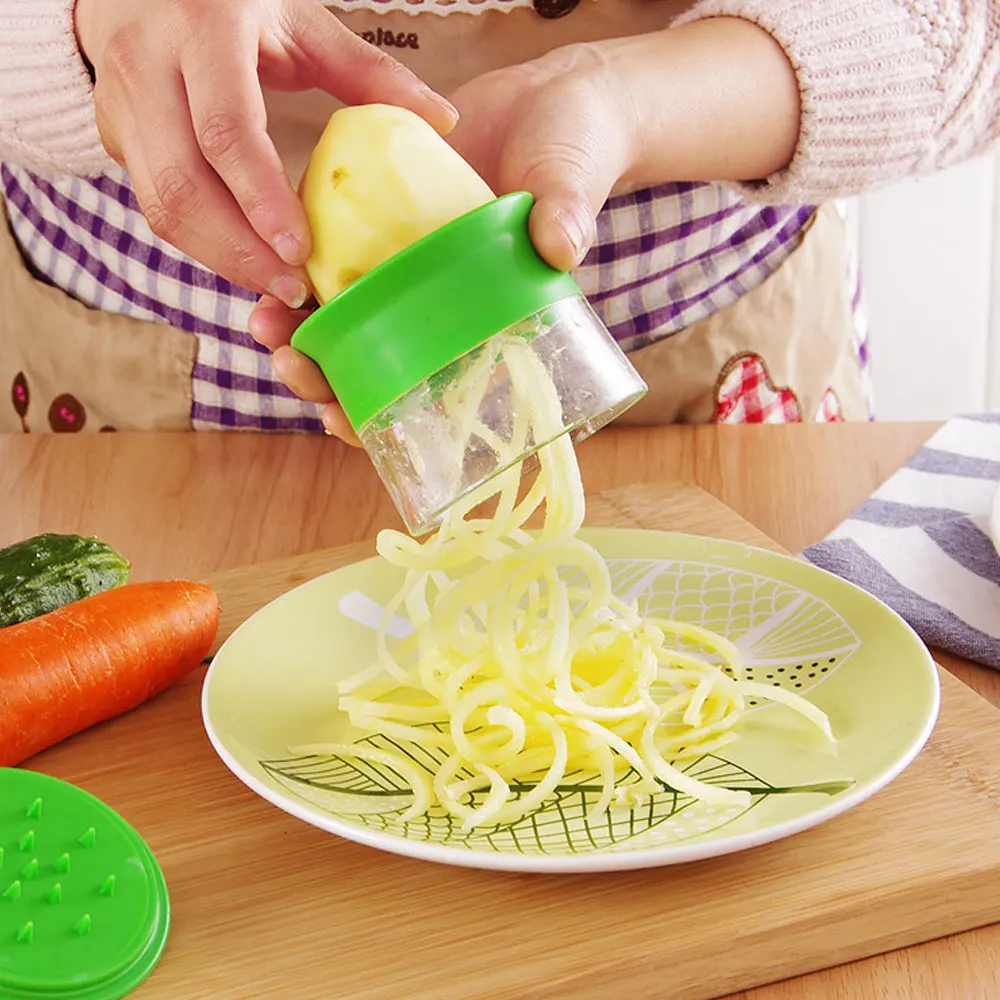 Спиральный нож для нарезки овощей спиральный фруктов и салатов кухонные