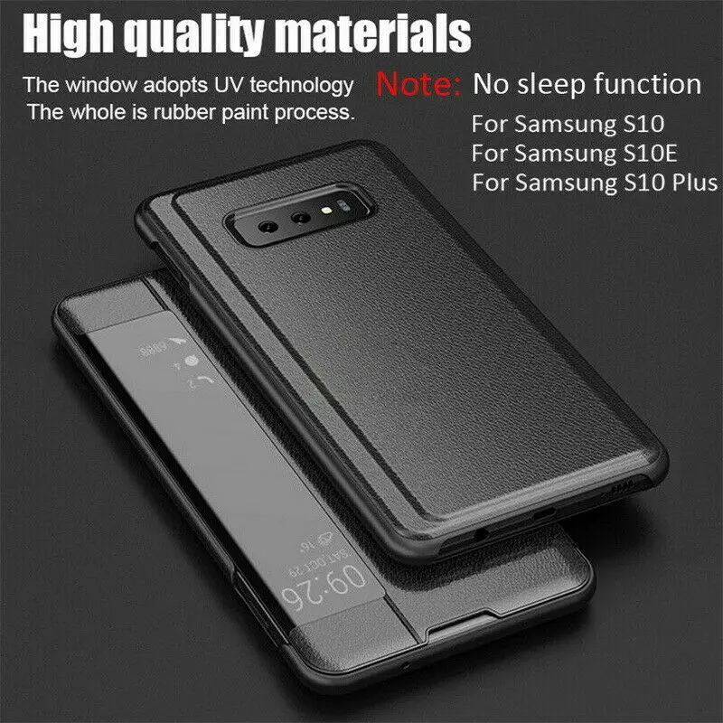 Для samsung Galaxy Note 10 плюс S10E S9 S10 S8 плюс A10 A20 A50 A70 A40 A80 A90 Smart View кожаный флип-чехол для телефона чехол