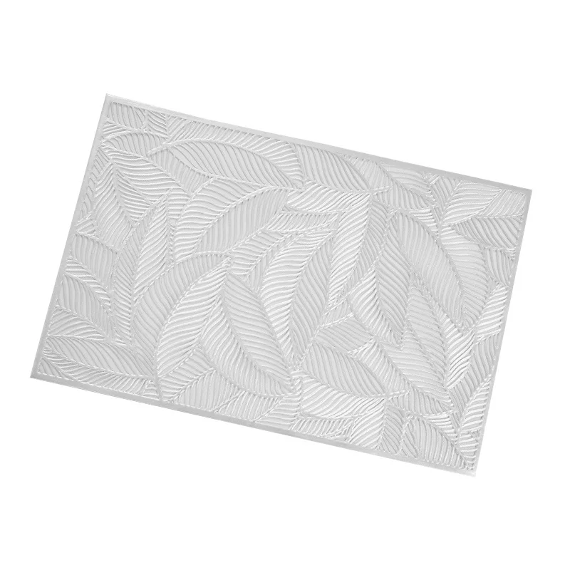 Простой стиль лист напечатанный placemate высокого класса гостиничный Ресторан бронзовая изоляция кофе коврик для украшения стола - Цвет: C
