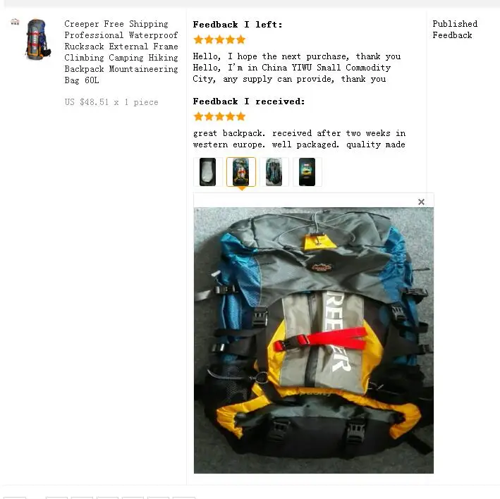 Creeper Professional Waterproof Rucksack External Frame Climbing Camping Hiking Backpack Mountaineering Outdoor Luggage Bag 60L
