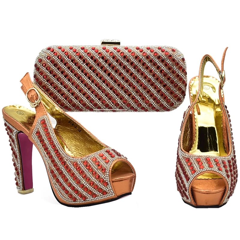 Новое поступление Комплект из туфель и сумочки в африканском стиле Свадебные