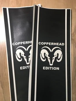 

For 2 Truck vinyl side decal stripes Dodge Ram 2017 rebel hemi copperhead edition