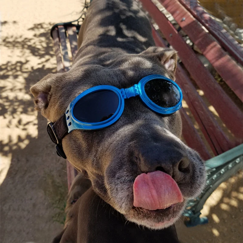 Товары для домашних животных, складные собачьи очки, солнцезащитные очки, круглые очки, регулируемые украшения для домашних животных, средние большие собаки, наружные реквизиты для фотографий хаски