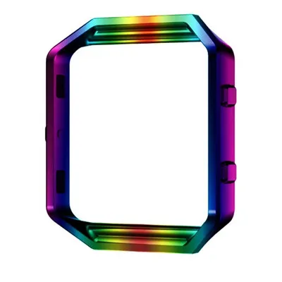 colorful Чехол-рамка для Fitbit Blaze из нержавеющей стали, Сменный Чехол для отслеживания активности, аксессуары для умных часов - Цвет ремешка: colorful