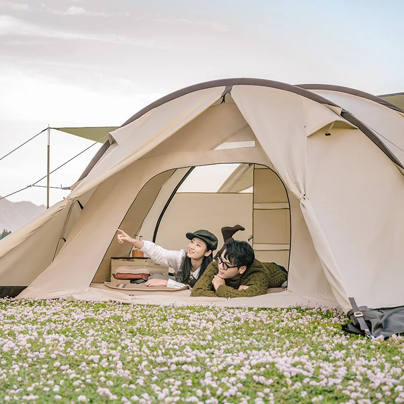 \"Naturehike Cloud Vessel 5-6人用トンネル テント テント紹介】ネイチャーハイクの新作！大型ツールームトンネル