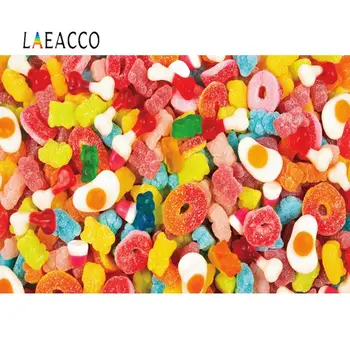 

Laeacco Candy Fudge Donut Cake Baby Shower Photographic Backgrounds Happy Birthday Photocall Photography Backdrops Photo Studio