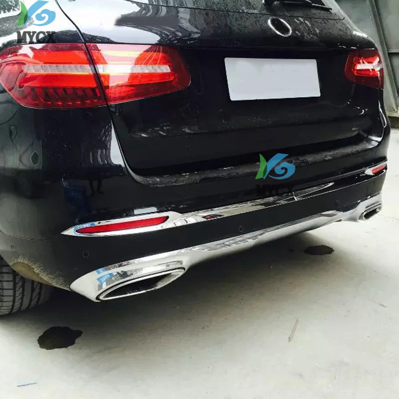 ABS пластик хром для Mercedes Benz GLC Автомобильный задний противотуманный Абажур foglight КРЫШКА отделка авто аксессуары автомобильный Стайлинг
