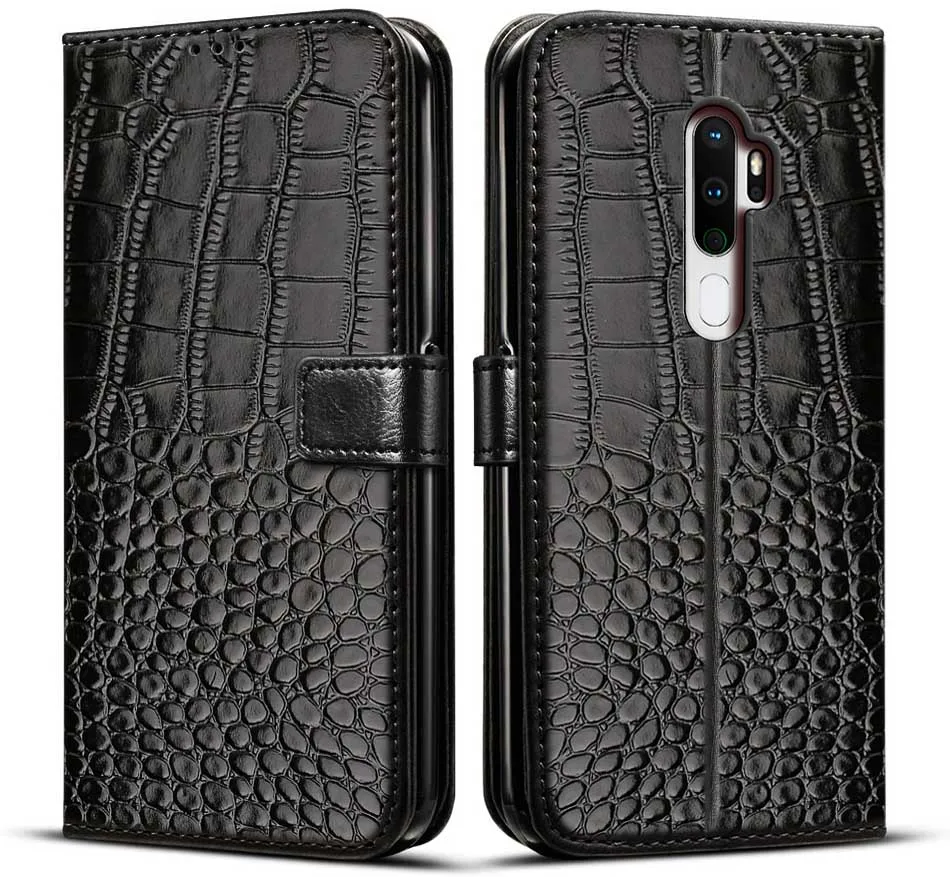 Leather Flip Magnetic Wallet Case for OPPO Smartphone - Sleek Protection and Stylish Design