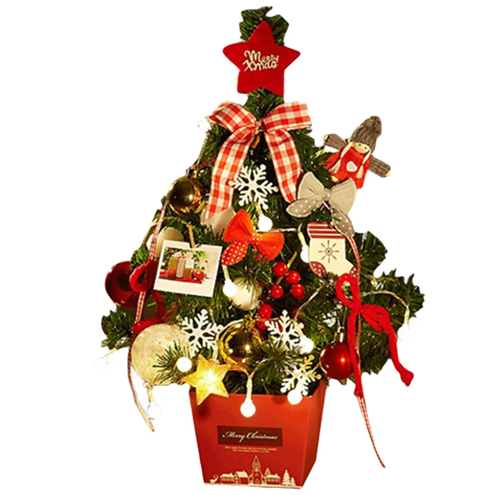 

1 Set Decorative Cute High-quality Creative Xmas Tree Kit Mini Tree Kit for Xmas Party Window