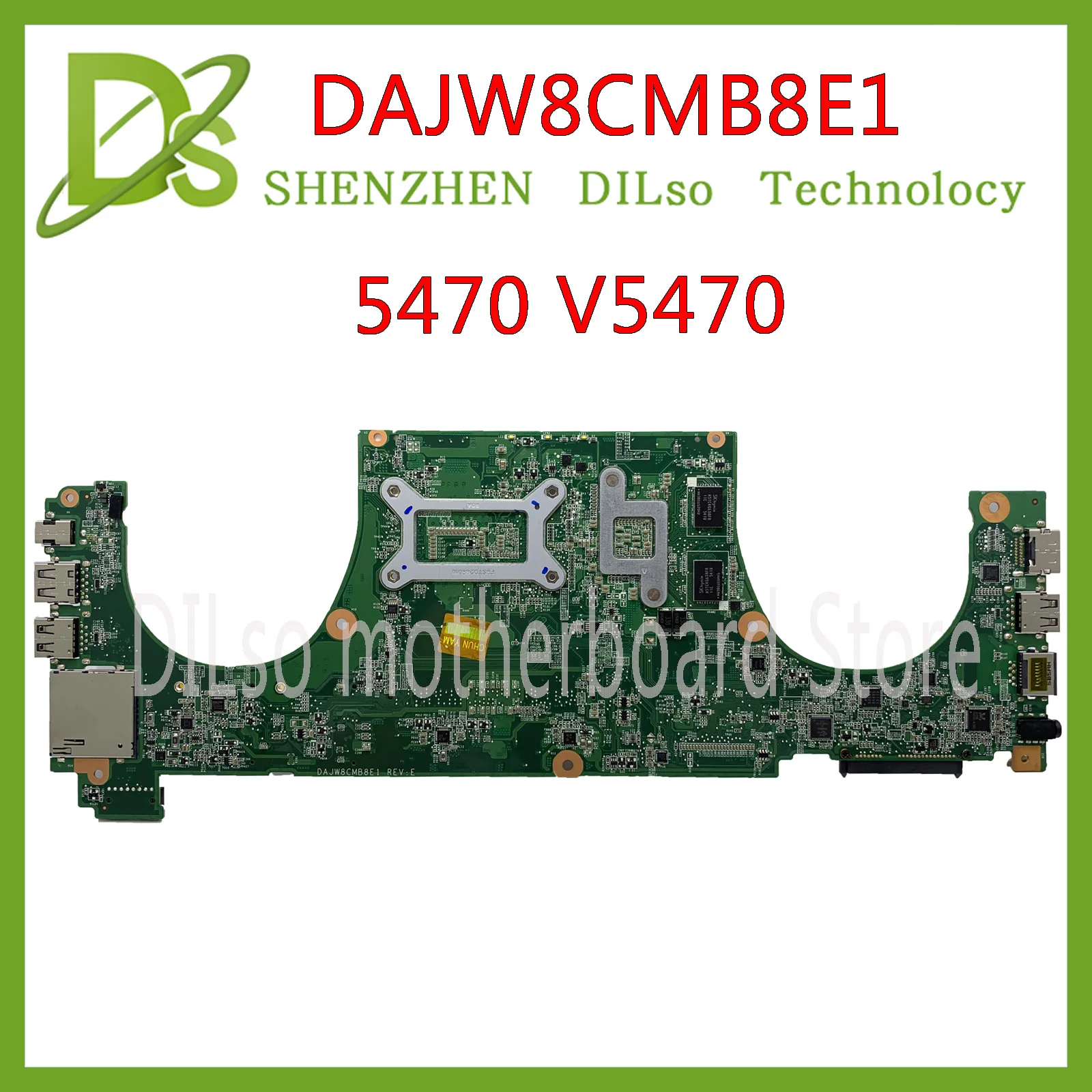 KEFU DAJW8CMB8E1 материнская плата для DELL 5439 5470 V5470 материнская плата DAJW8CMB8E1 REV: E I7-4500U GT740-2GB DDR3 оригинальная протестированная