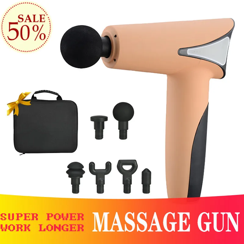 Massage Gun Deep Tissue Massager After Fitness Decompose Lactic Acid Muscle Body Neck Massage Relaxation Pain Relief