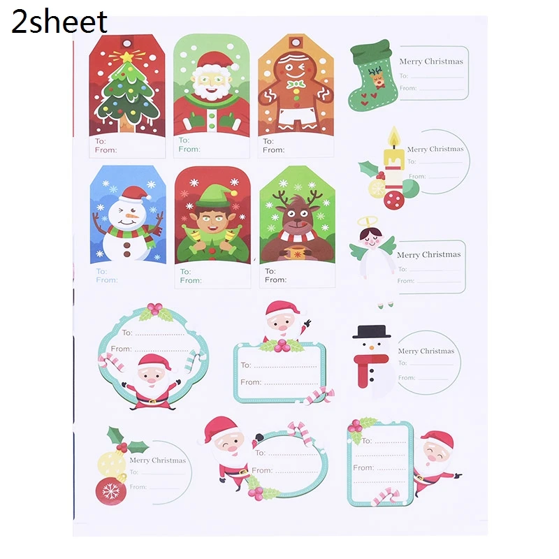 S01-2pcs xmas Крафт-бумажные пакеты для печенья, печенья, конфет - Цвет: S01-2pcs xmas