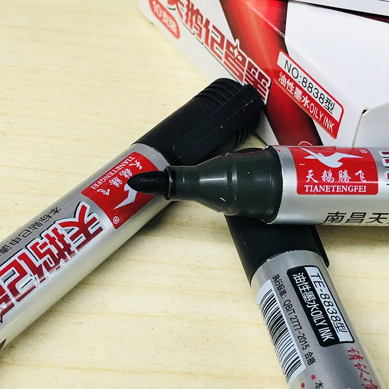 Permanent Marker Pen Permanent Marker Markers Pen Permanent Markers Marker Pens 8pcs/box Big Head Mark Pen Capable Not Fade Oily Waterproof for Logistics Work