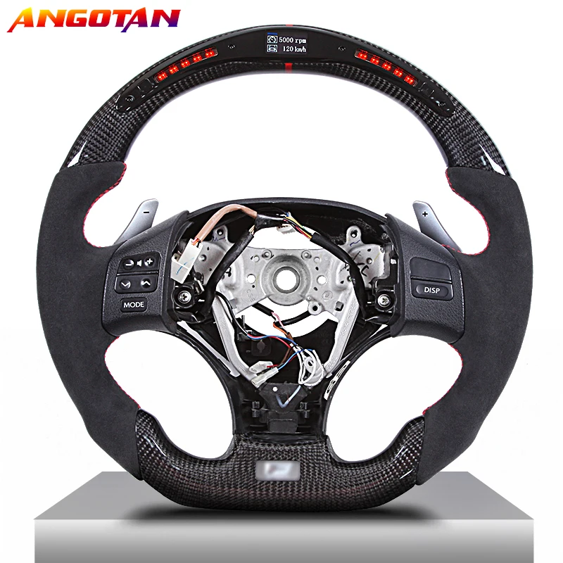 Led Carbon Fiber Steering Wheel Fit For Lexus Is250 Is350c 0611 F