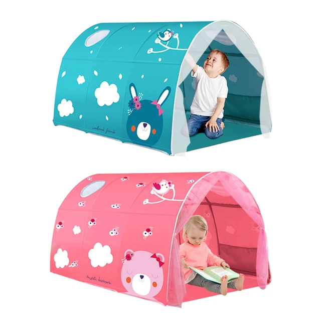 Tenda letto per bambini, tende da letto spaziali per ragazzi, tenda da  gioco per bambini a castello tenda per bambini Letto da gioco per bambini