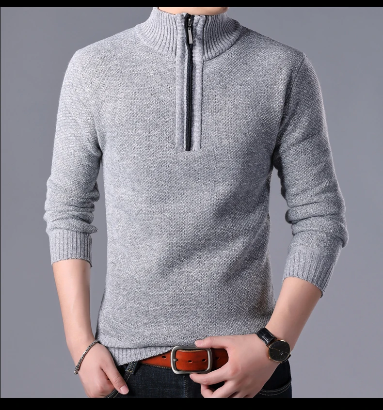 LIFENWENNA толстый модный свитер для мужчин, пуловер, облегающие вязаные Джемперы, теплая Осенняя повседневная одежда в Корейском стиле для мужчин
