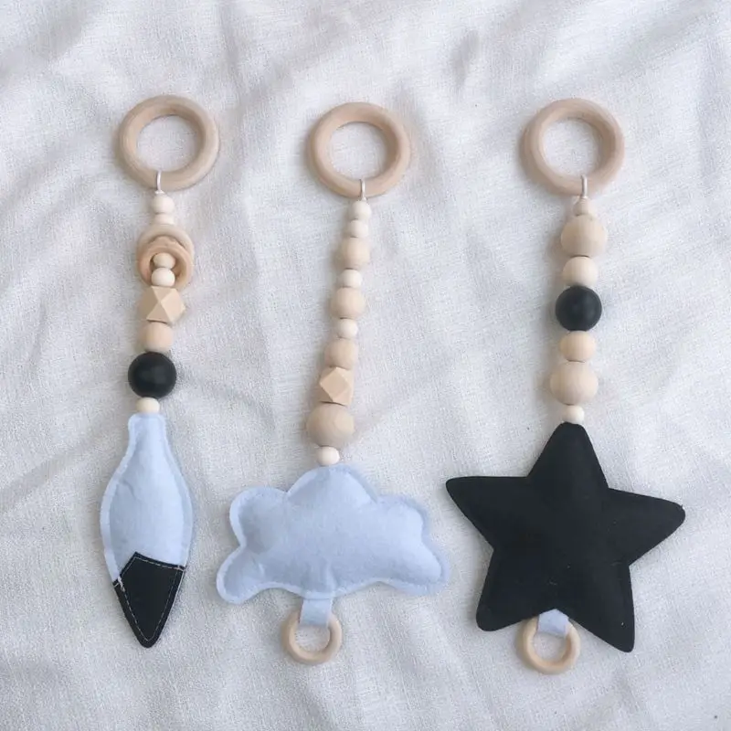 Скандинавский стиль кольцо-pull детский спортивный игрушка сенсорная для детской комнаты Одежда для младенцев деревянная рама стойки