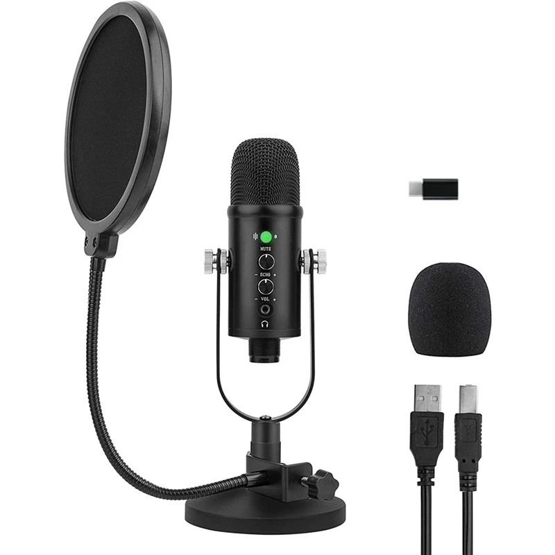 Podcast PC Microphone,USB Microphone,Plug And Play Studio Microphone
