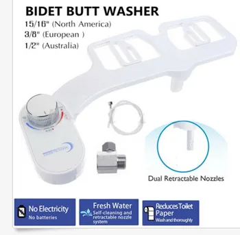

Bidet Toilet Seat Bidet Fresh Space Water Spray Mechanical Bidet Toilet Seat Attachment Non-Electric Bidet for Bathroom Supplies