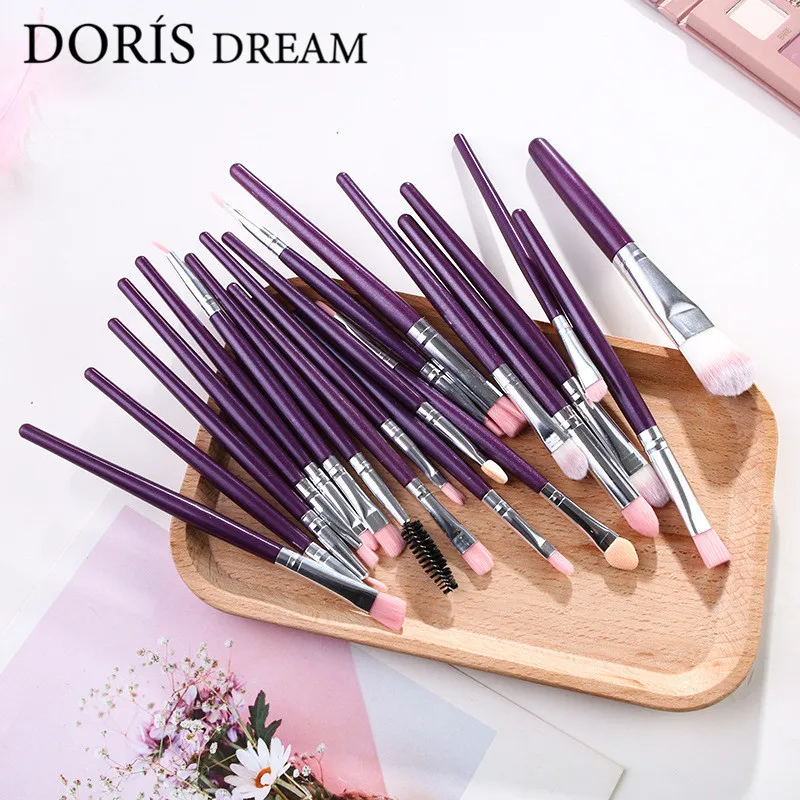 

20pcs Makeup Brush Set Eyeshadow Foundation Powder Eyeliner Eyelash Lip Soft Synthetic Hair Cosmetic Brushes Kits Beauty Tool