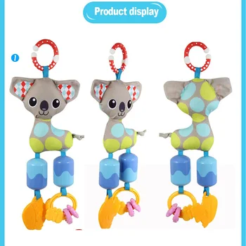 

Best sale Baby toys 0-12 months rattle bed bell newborn baby mobile toy lion elephant animal pendant crib baby stroller toy good