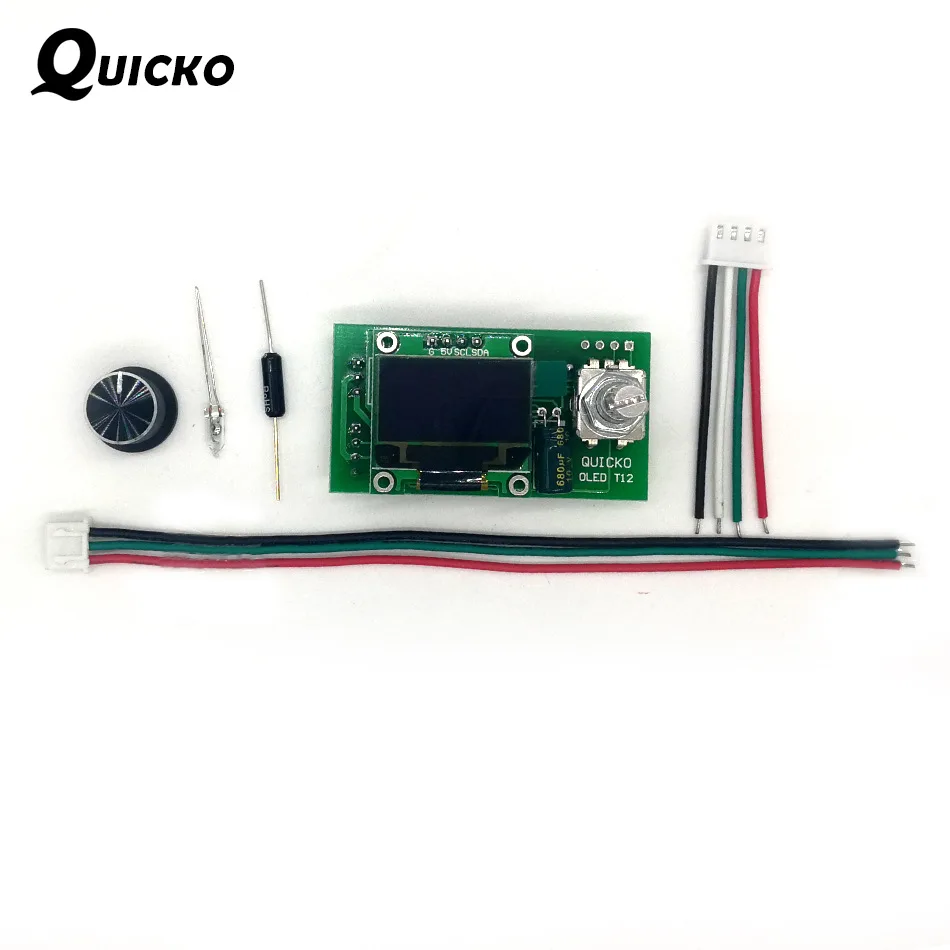 

Quicko T12 Iron Head Control Board stc oled Thermostat Soldering Station DIY Electric Iron Repair Tool Welding