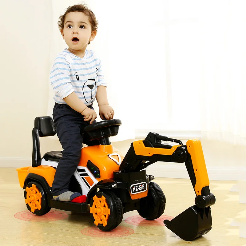 

Children excavators tractors rideable toys boys oversized construction vehicles kids outdoor off-road car traffic tools gifts
