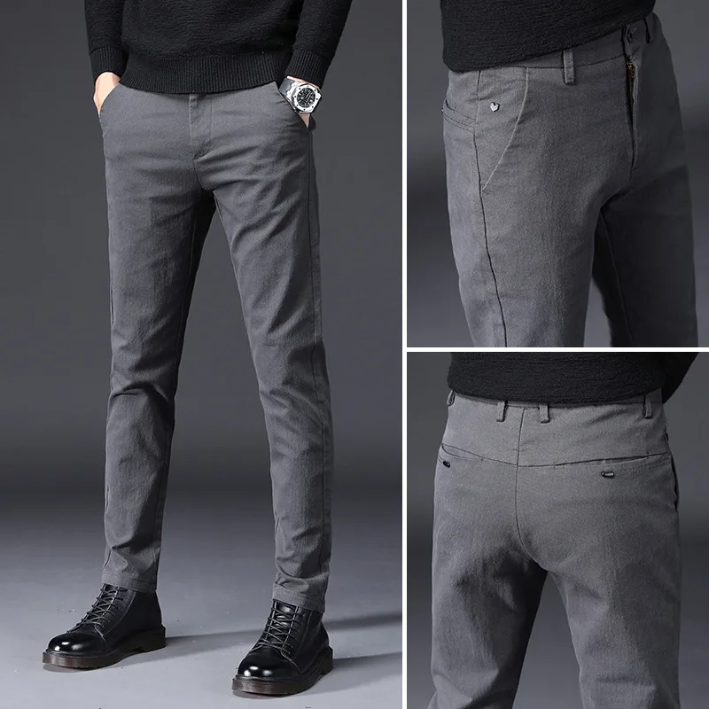 

Cargo Foot Autumn MEN'S Trousers Korean-style Trend Spring And Autumn 2018 New Style MEN'S Casual Pants Winter Straight-Cut Autu