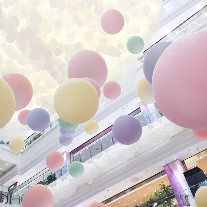 3Pcs 36 Inch Macaron Candy Pastel Balloons Unicorn Birthday Party Giant White Round Baloons Backdrop Photography Decorations
